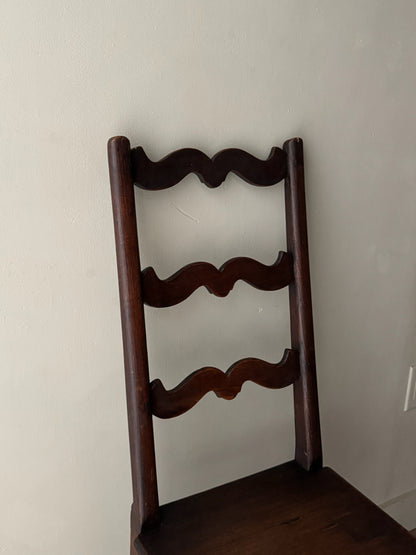 French oak ladder back chair