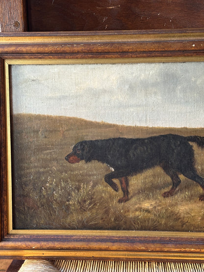 19th c. oil on canvas by Hubert Henrad 1886