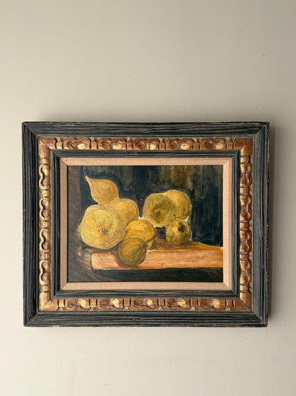American Modernist fruit still life. Signed.