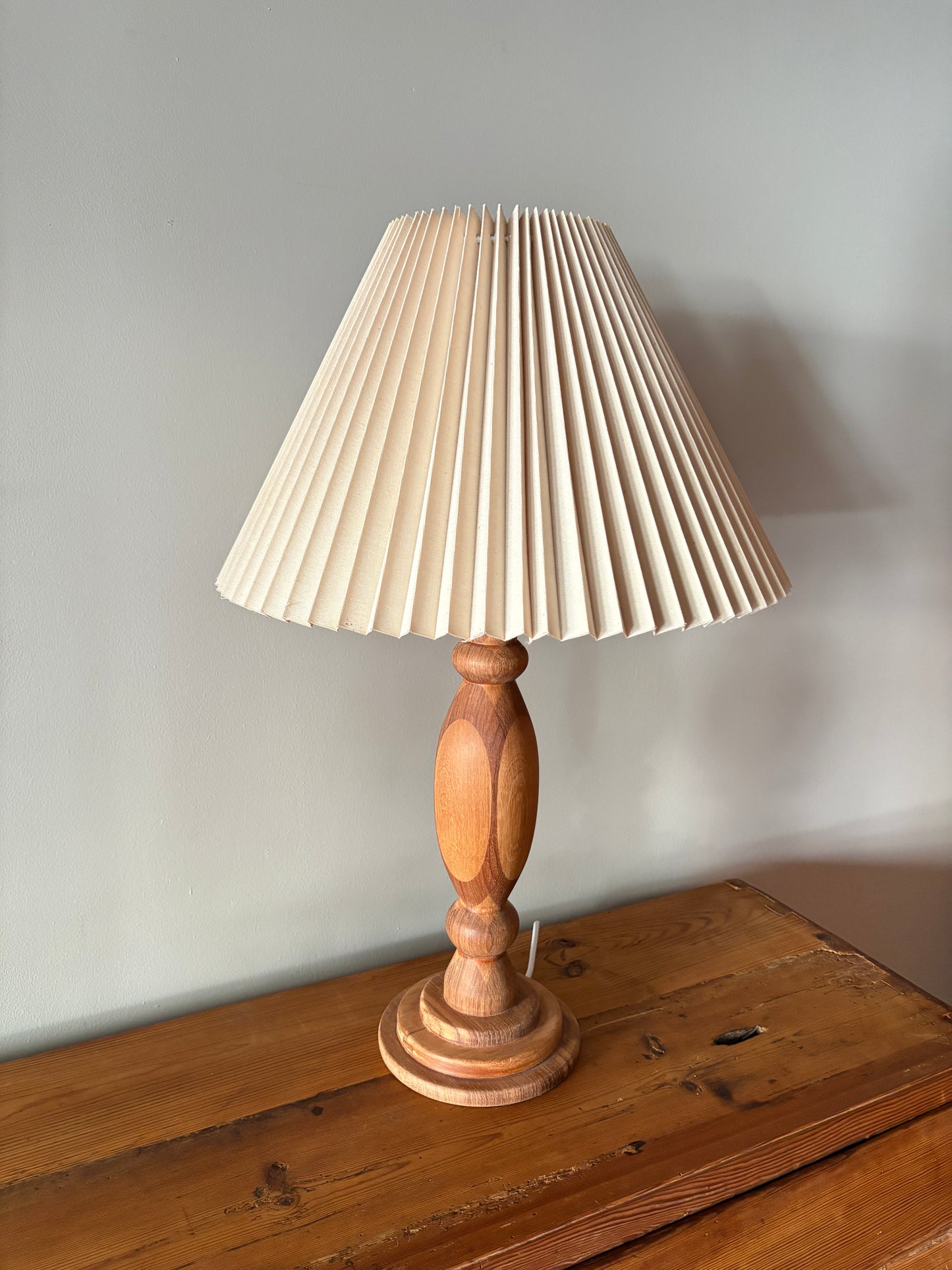 Danish teak table lamp