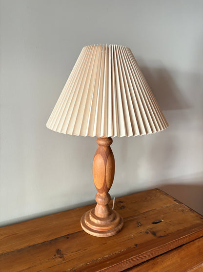Danish teak table lamp
