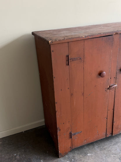 Painted pine cupboard