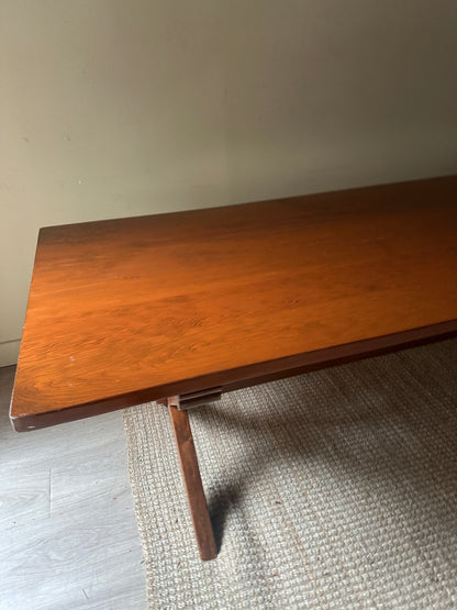Pine trestle table