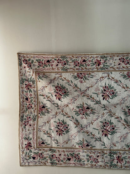 Floral tapestry or headboard