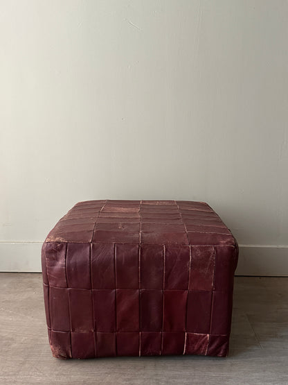 De Sede patchwork leather ottoman