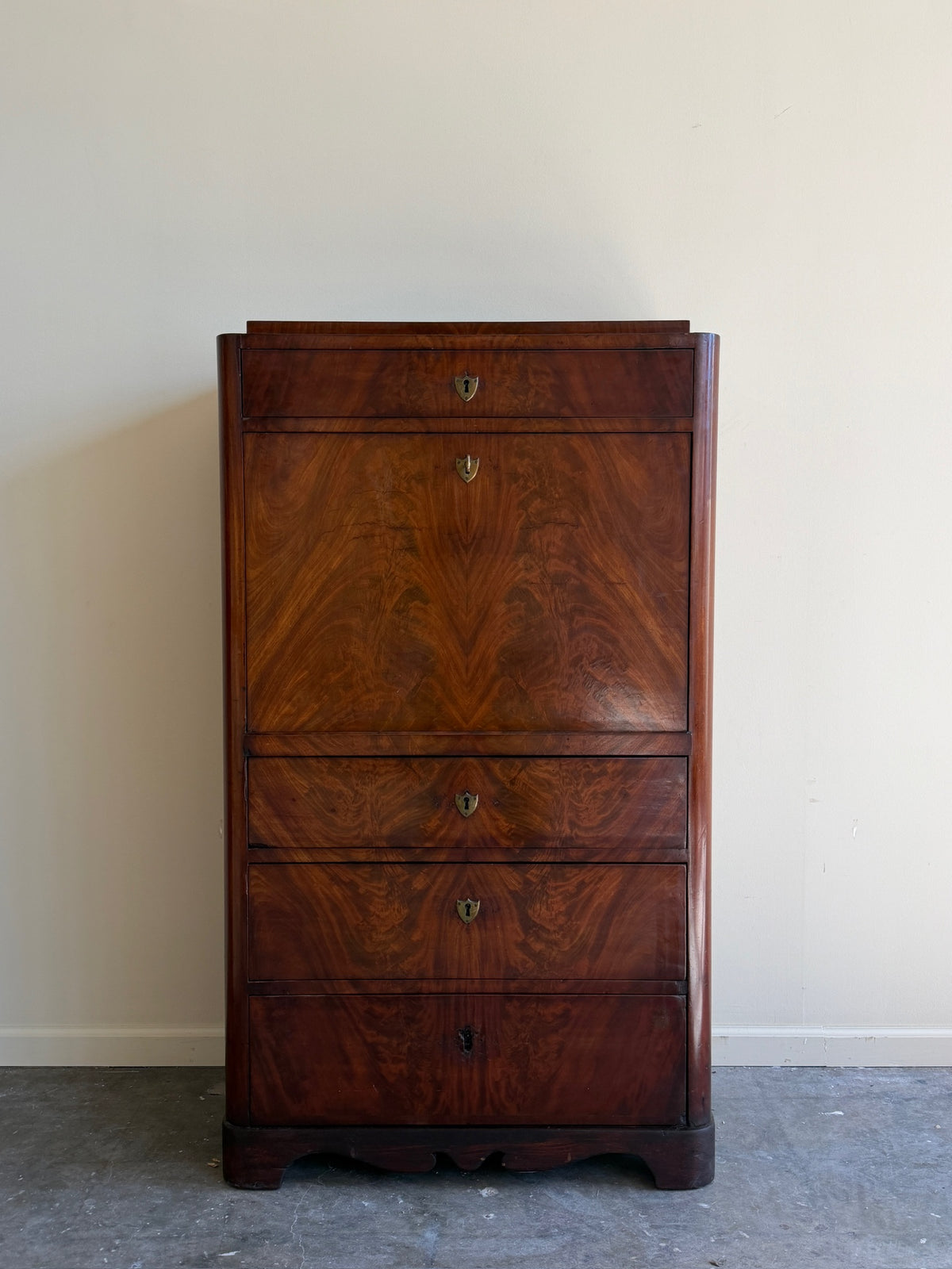 French Empire mahogany secretary desk