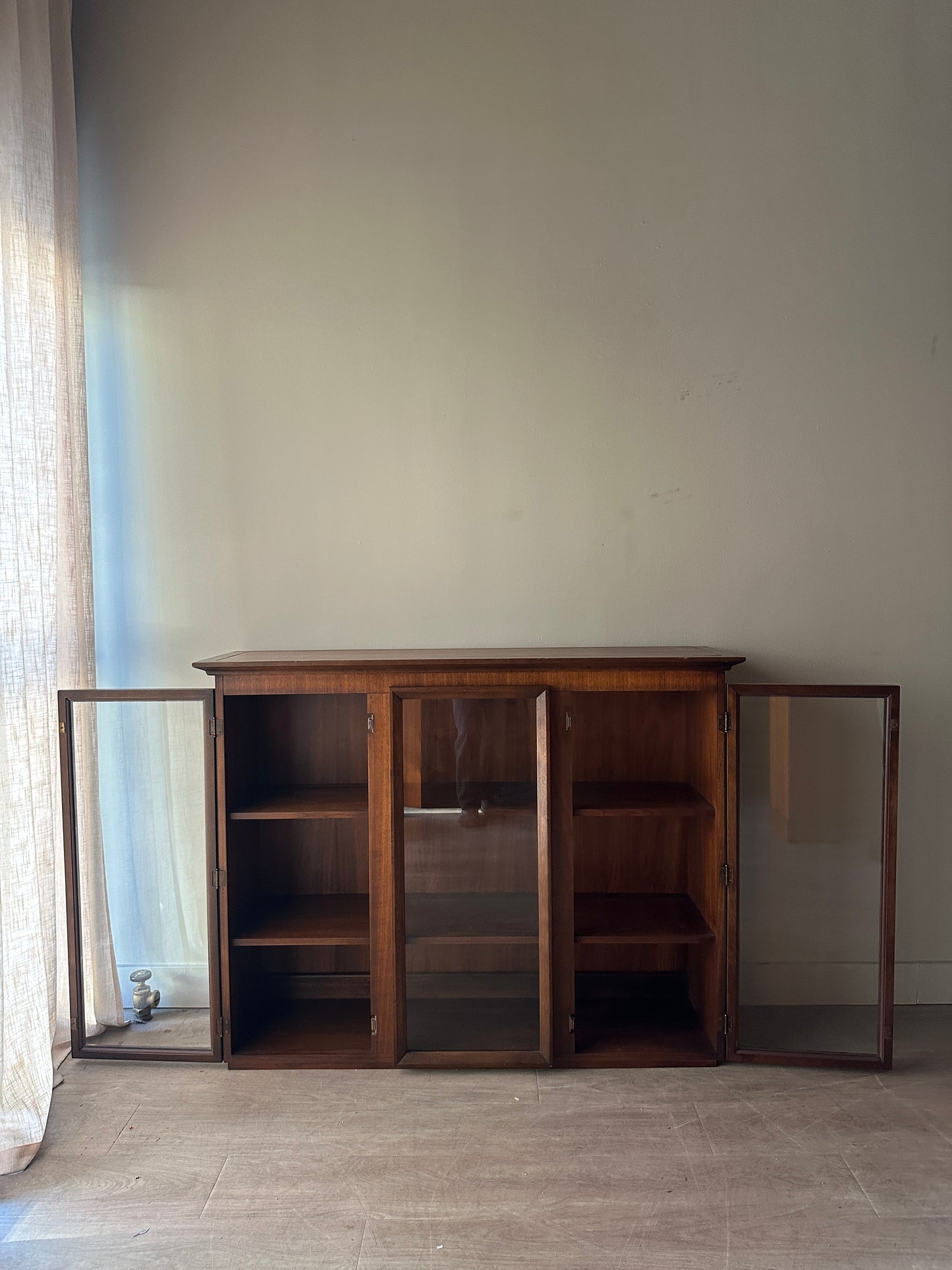 Walnut display case