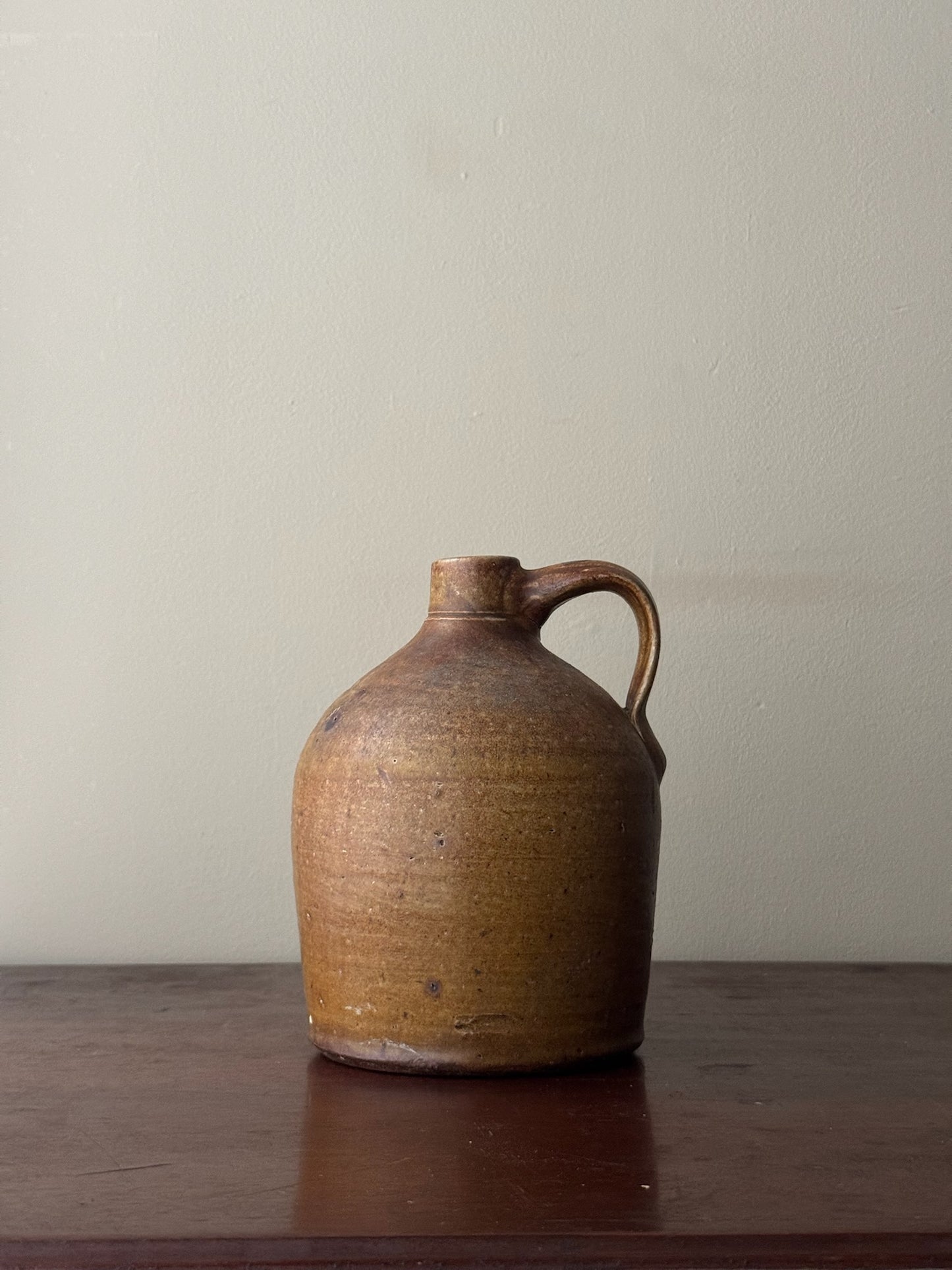 Ochre stoneware jug