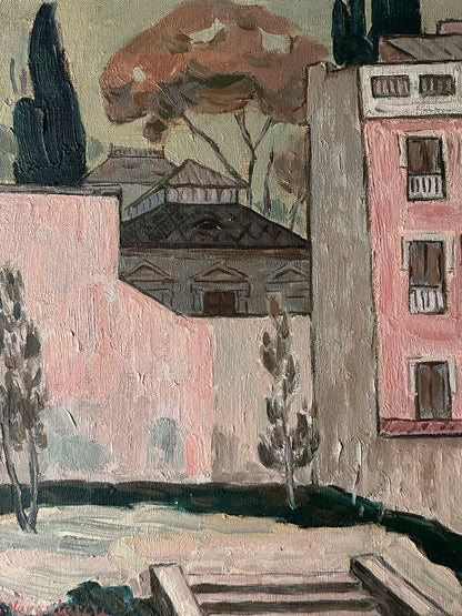 Oil on canvas by Spiru Vergulescu