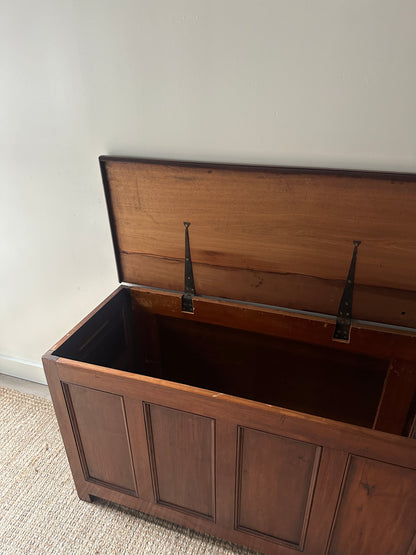 Walnut paneled chest