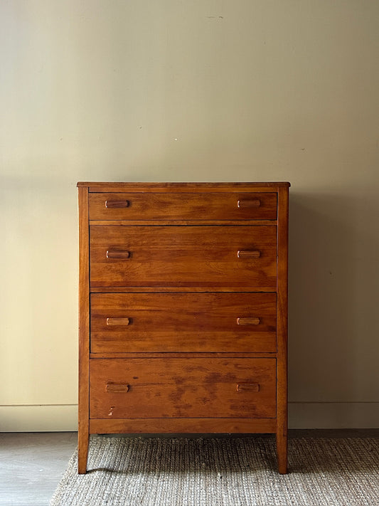 Pine secretary dresser