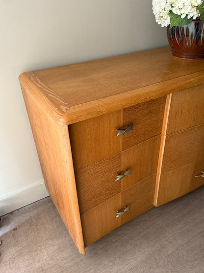 Kent Coffey oak 9 drawer dresser