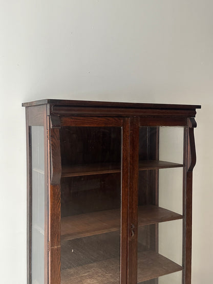 Oak display case