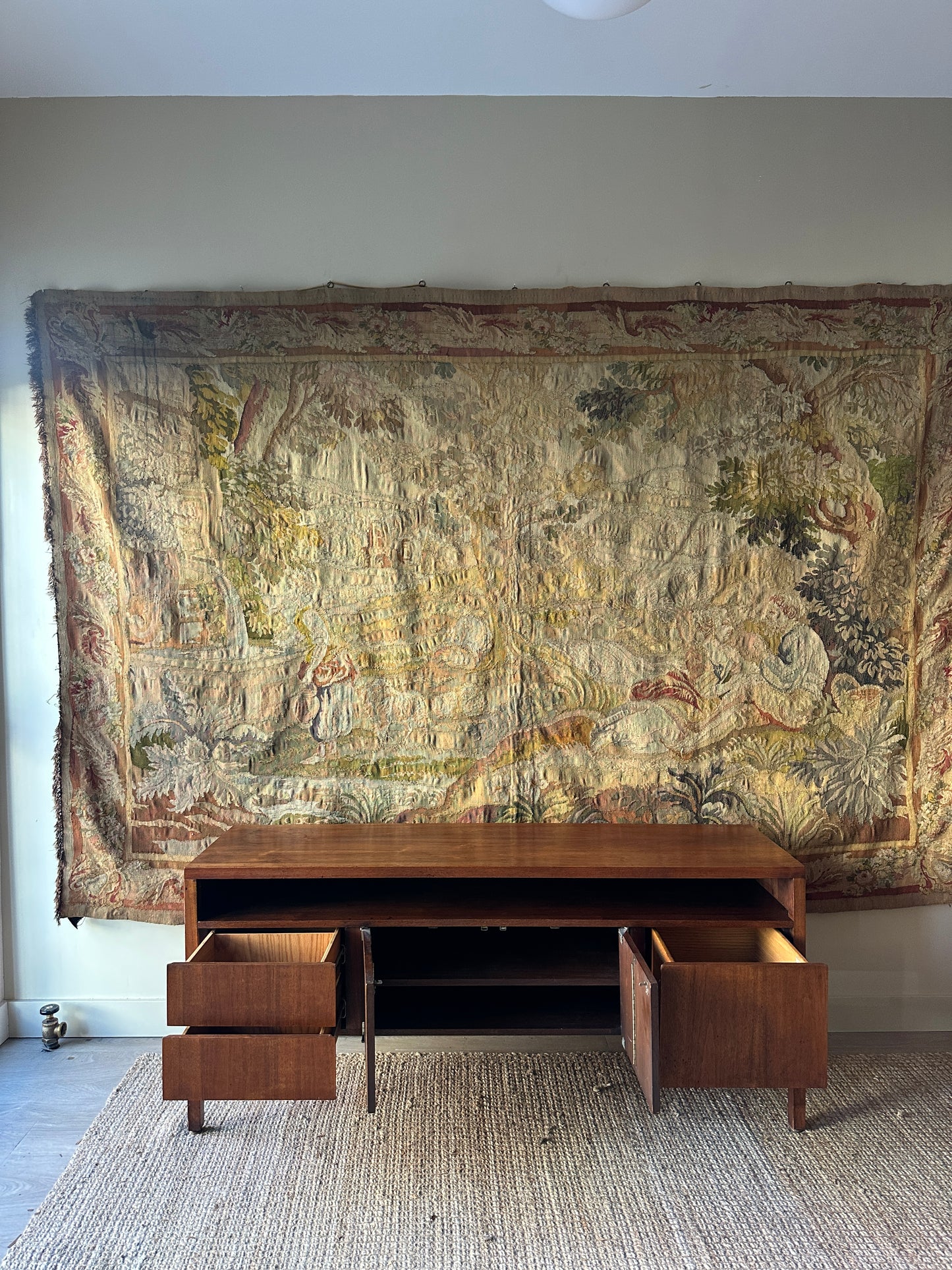 Walnut credenza