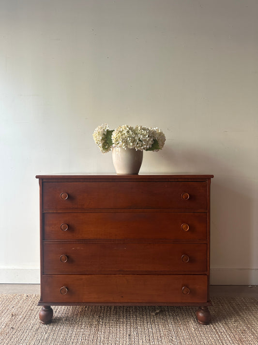 Maple ball foot dresser