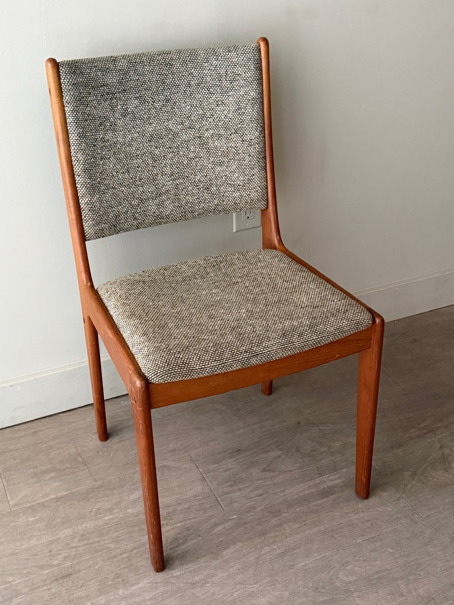 Scandinavian upholstered teak chair