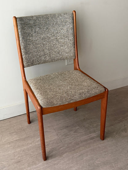 Scandinavian upholstered teak chair