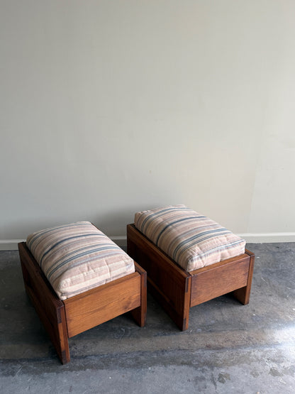 Brutalist pine stools. Sold individually.