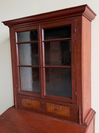 Mid-Atlantic cherry & tiger maple desk