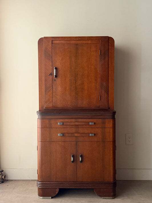 Deco mixed wood dental cabinet