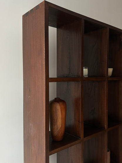 Dark teak bookcase