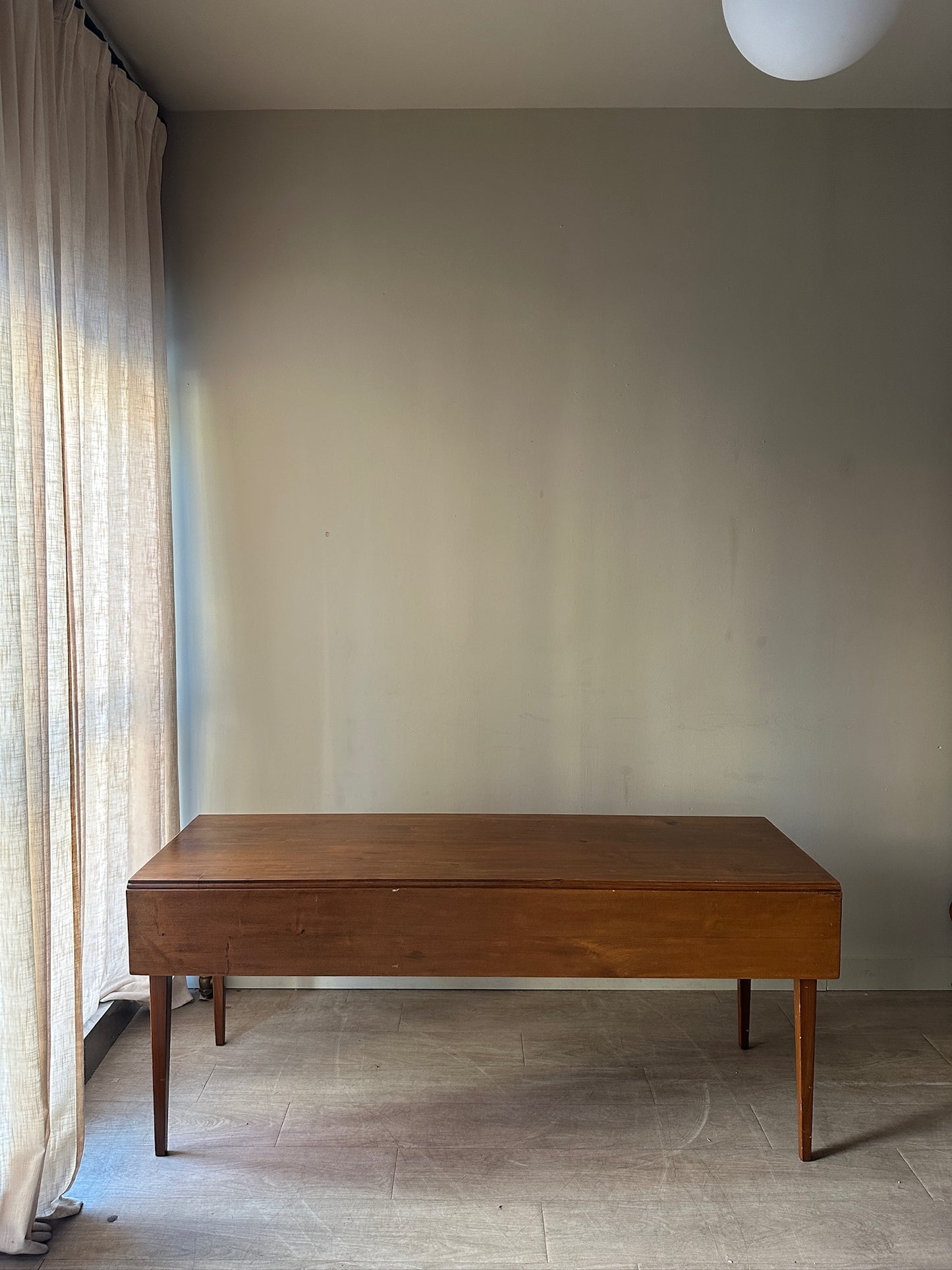 Pine drop leaf harvest table