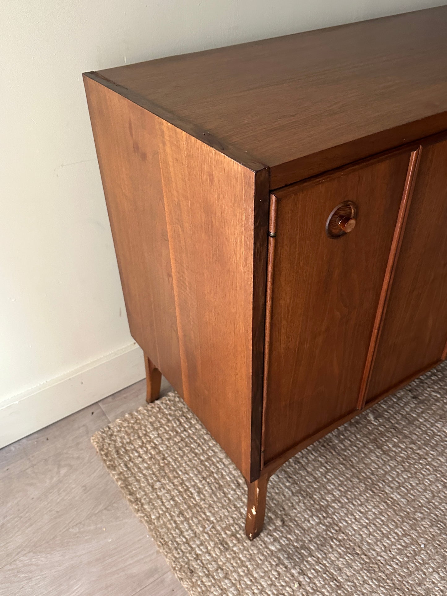 Kroehler walnut credenza