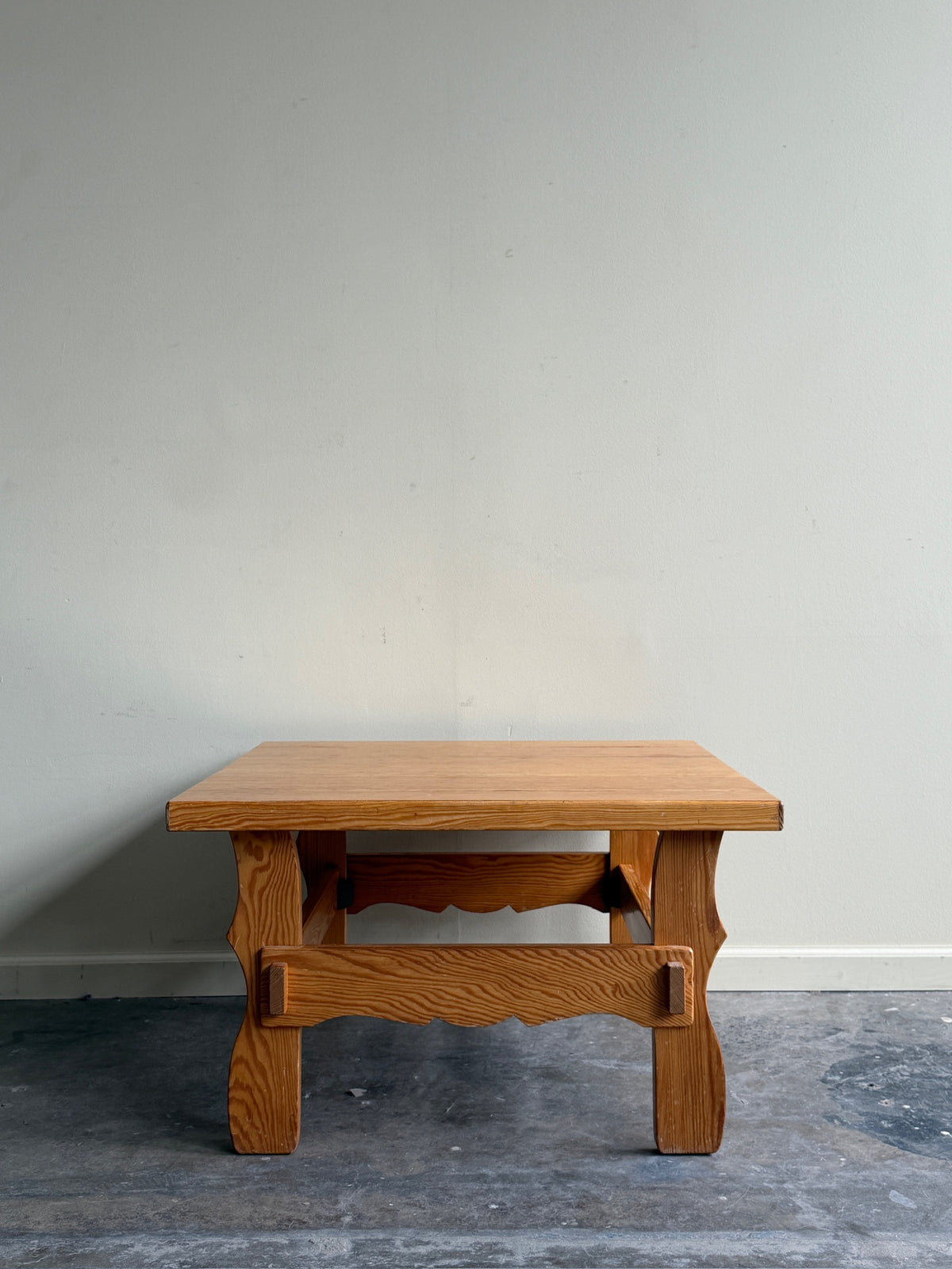 Scandinavian pine coffee table