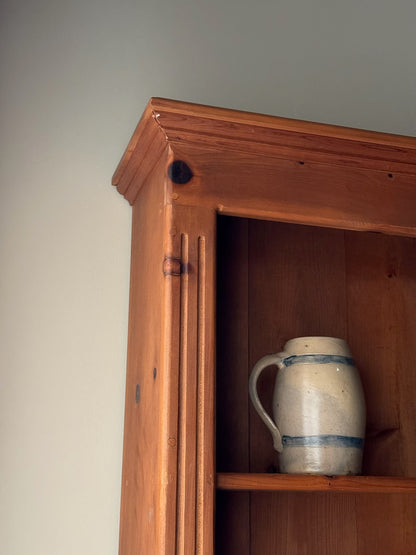 Amish pine two piece Welsh cupboard