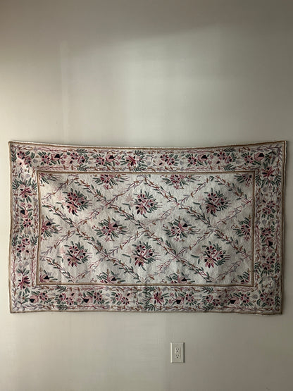Floral tapestry or headboard
