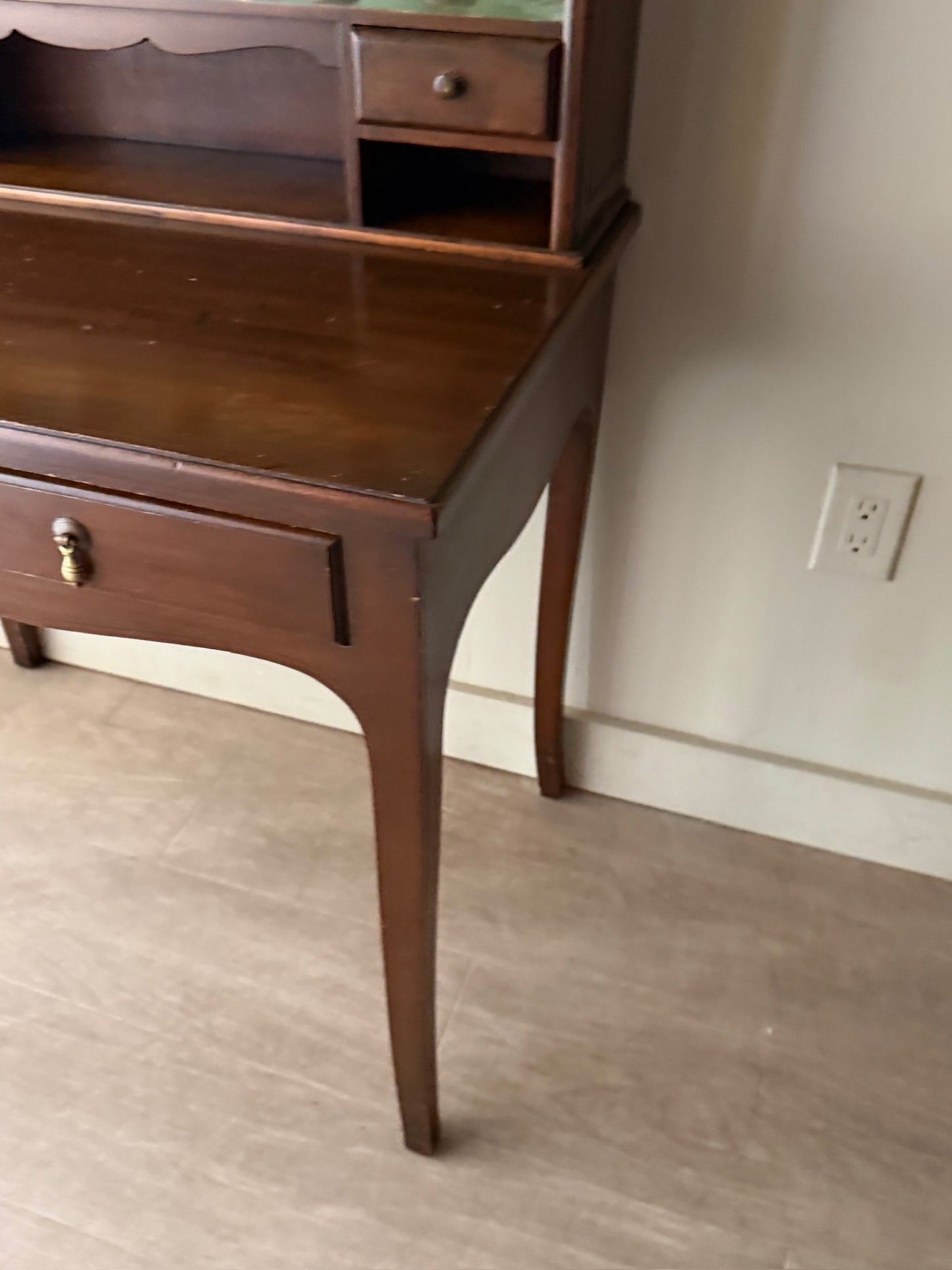 Edwardian two piece desk