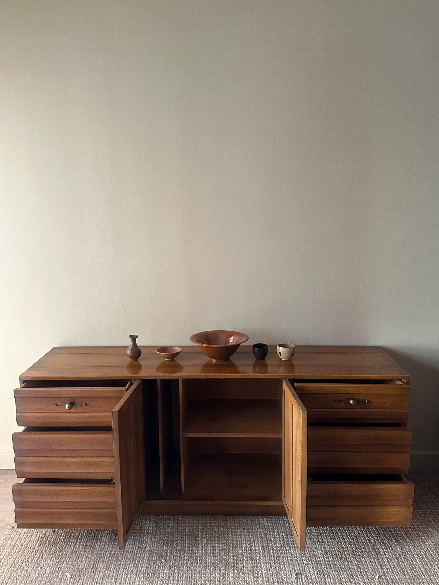 Walnut credenza