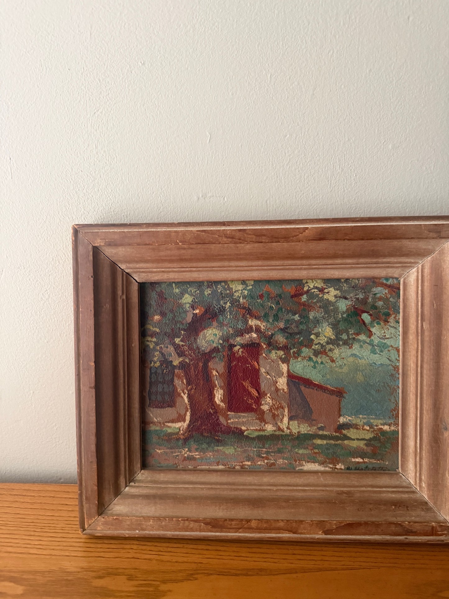 Landscape by William Alfred Hofstetter. Signed.