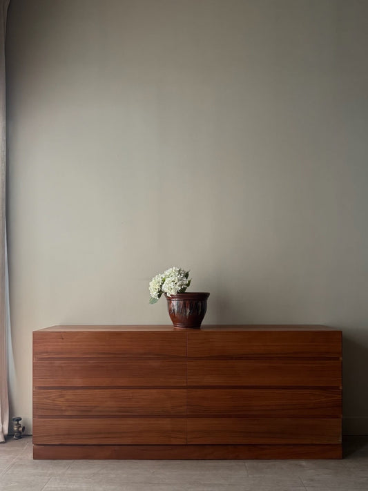 Westnofa Danish teak 8 drawer dresser