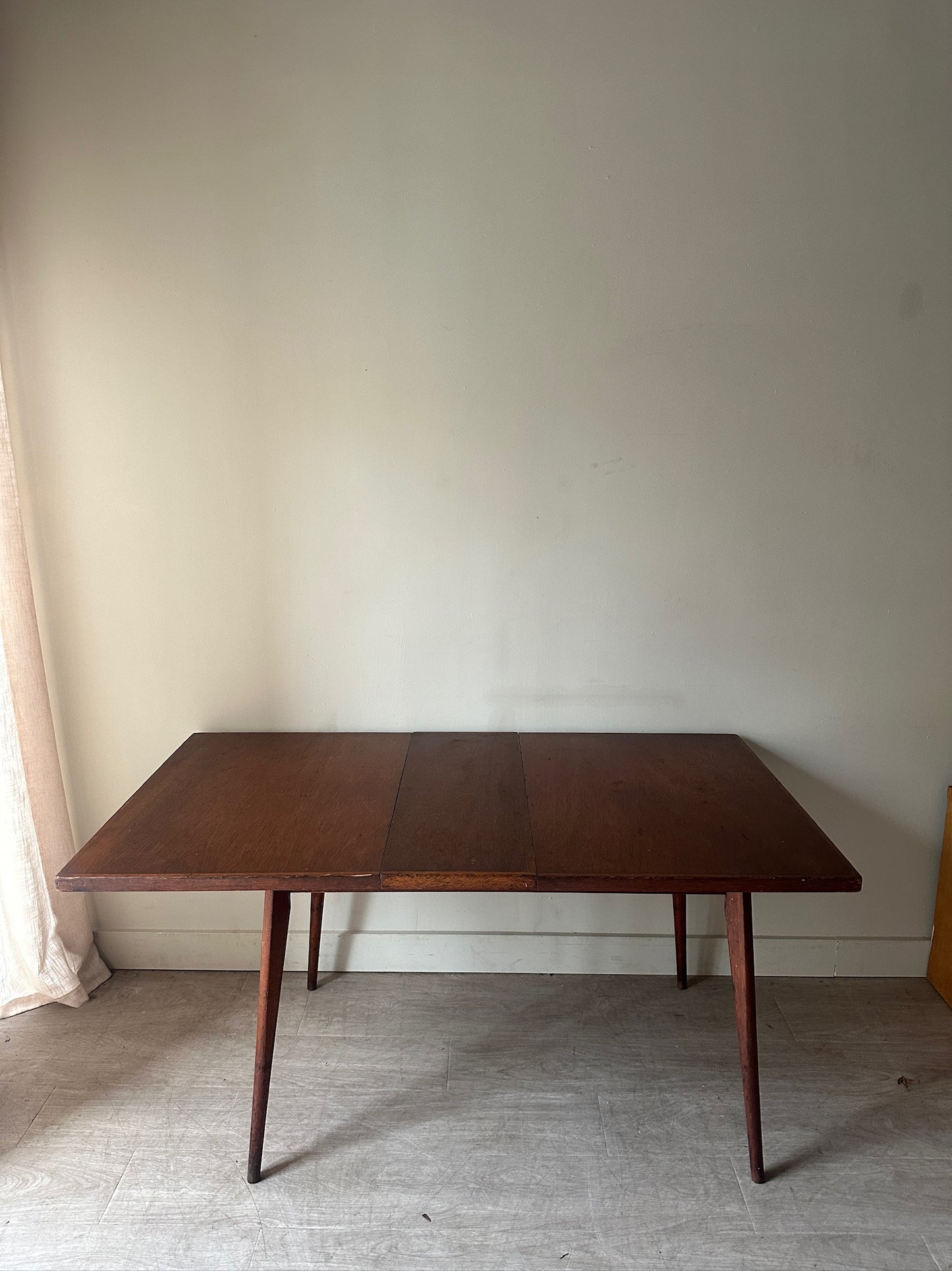 Walnut dining table with extensions