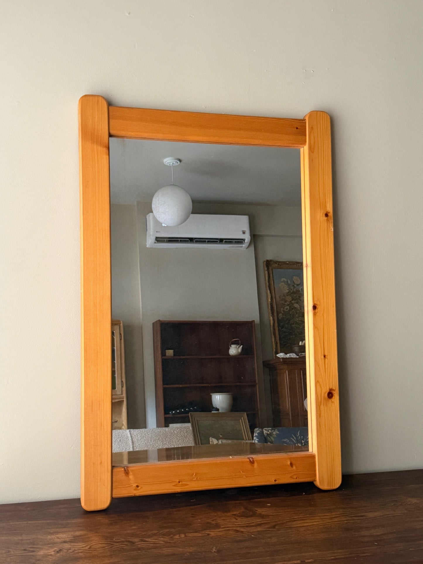 Scandinavian pine mirror
