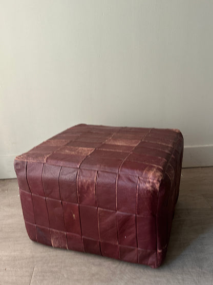De Sede patchwork leather ottoman