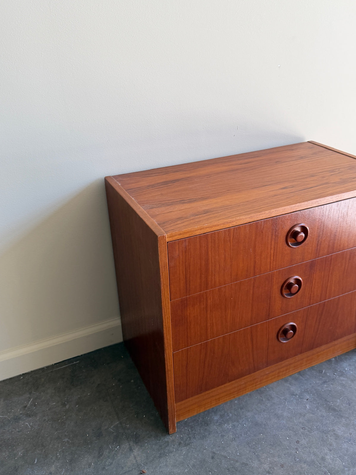 Small Scandinavian teak dresser