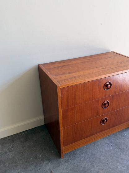 Small Scandinavian teak dresser