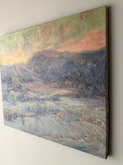 Palm Springs, California desert landscape. Emerson Lewis 1892-1958. Signed.