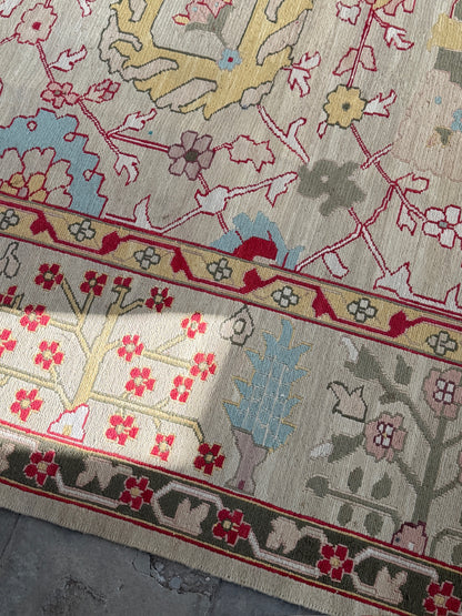 Hand-woven wool rug