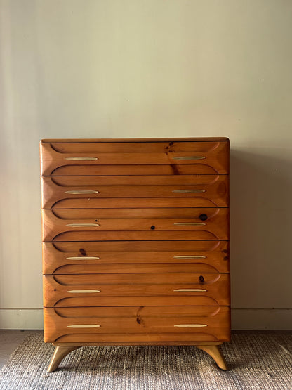 Shockey pine tallboy dresser