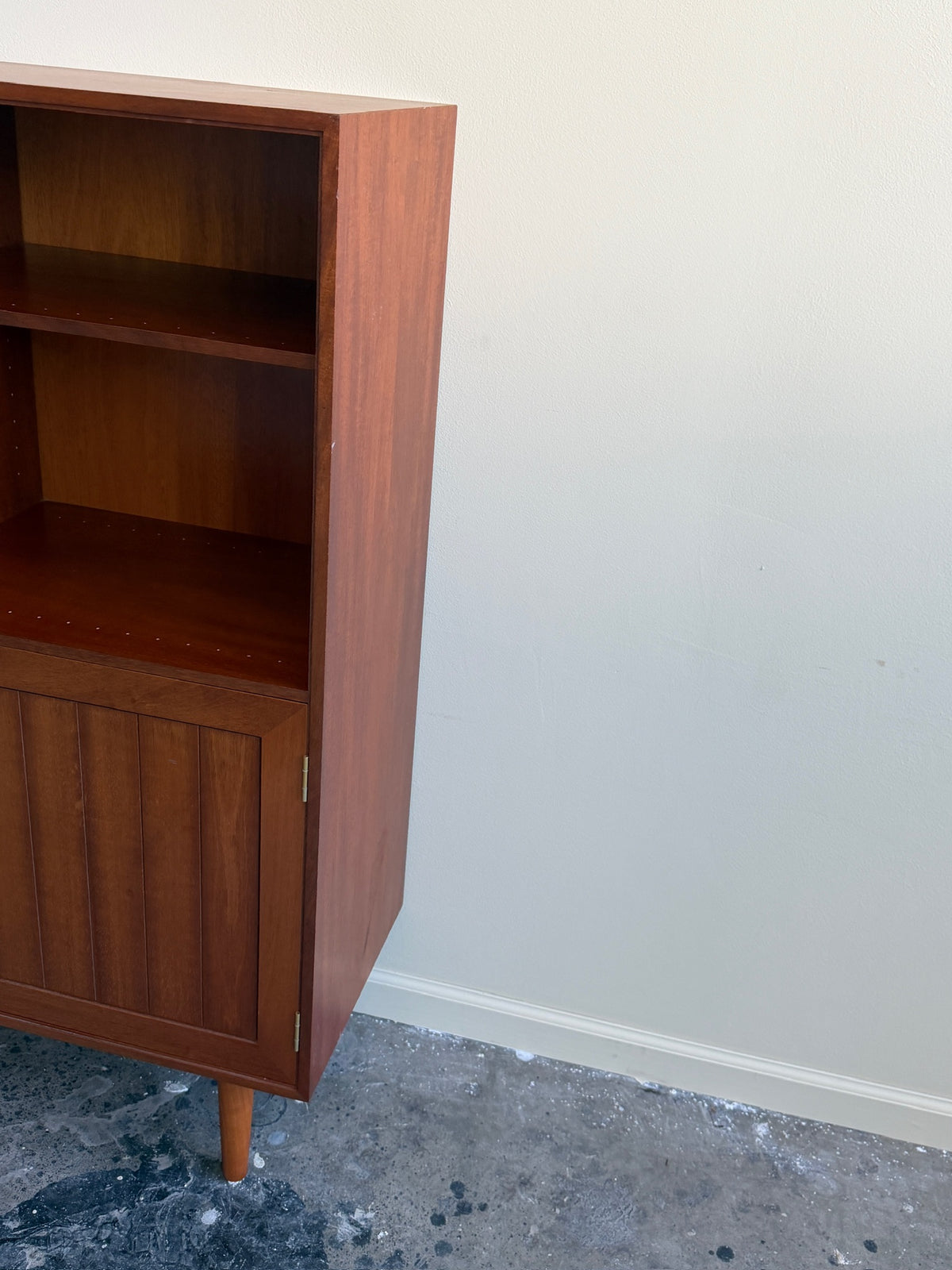 Danish teak bookcase cabinet