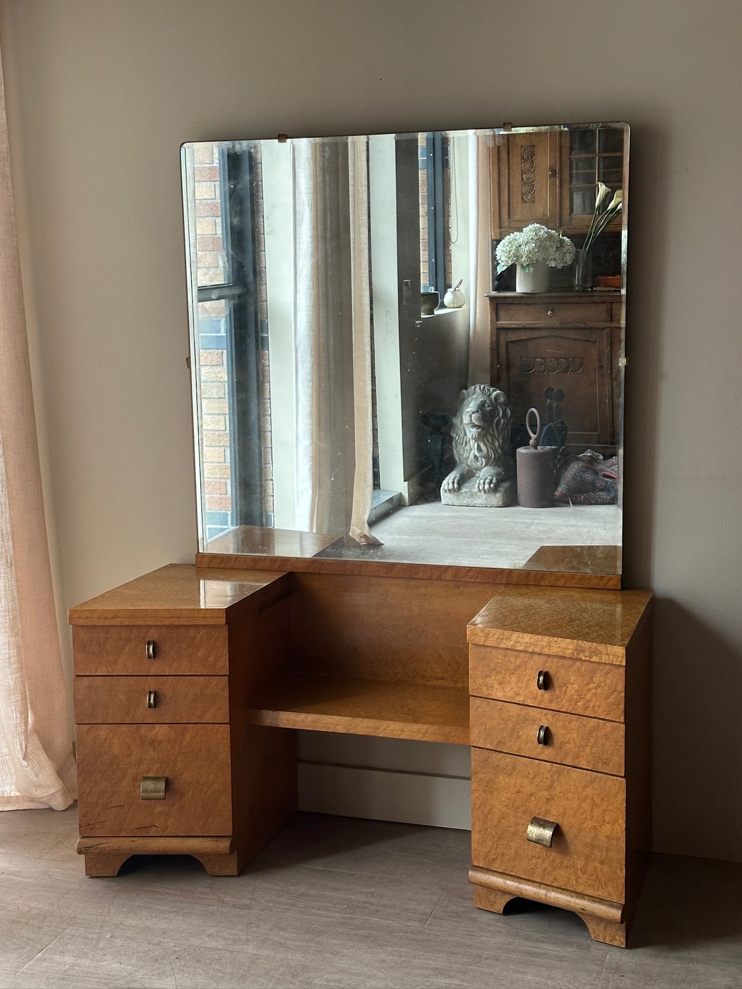 Birds Eye maple vanity