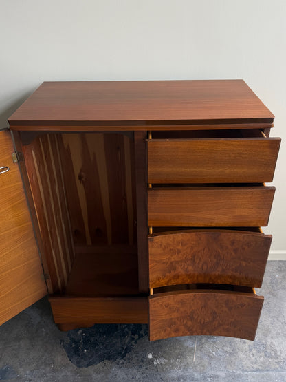 Walnut side by side dresser