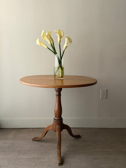 French oak tilt top table