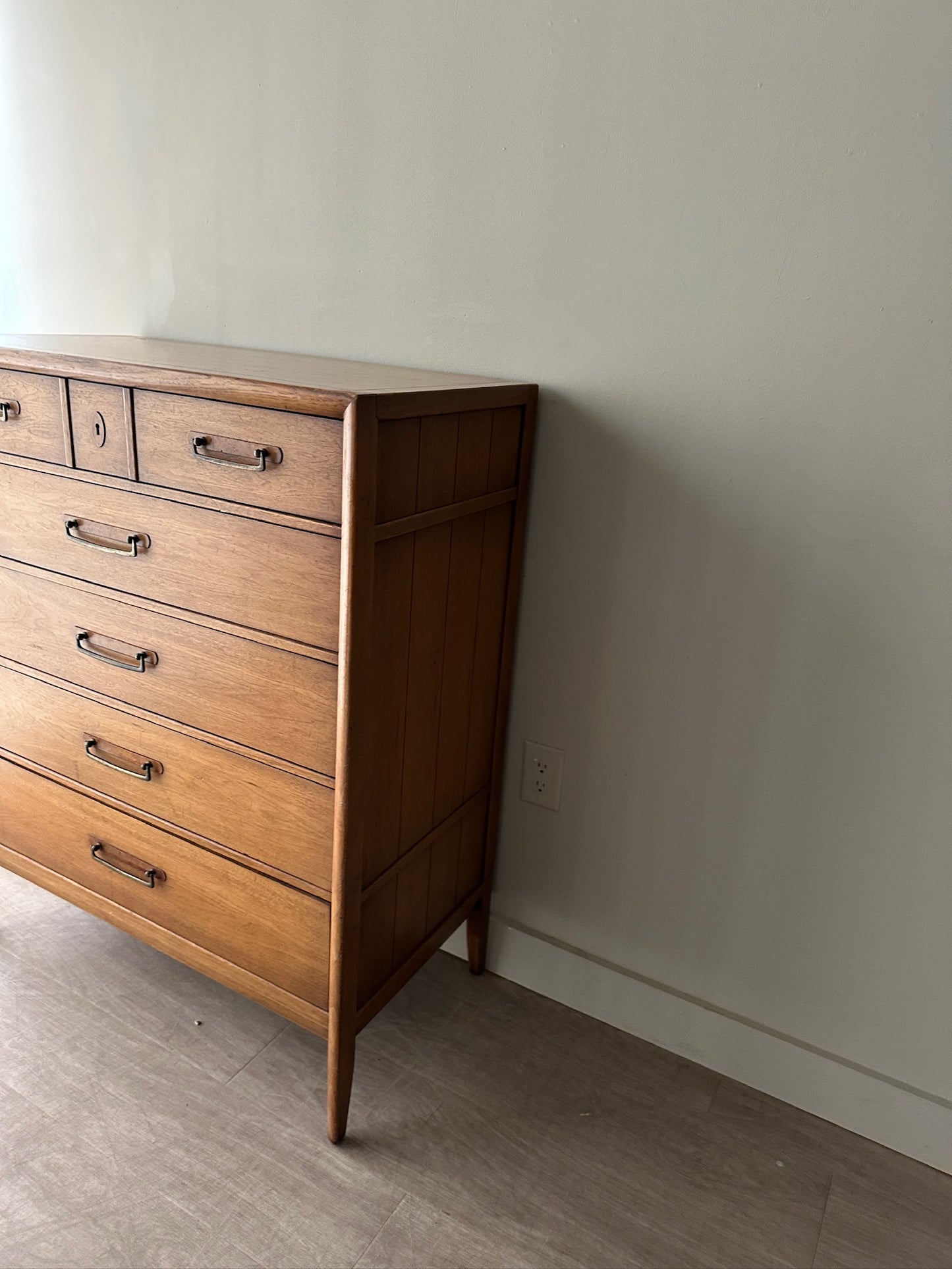 Drexel oak tallboy