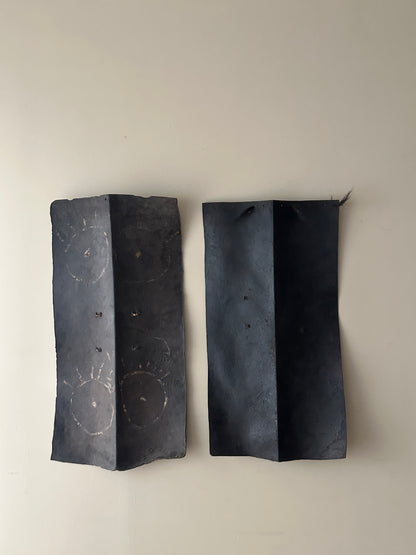 Naga tribal buffalo leather shield. (Right)