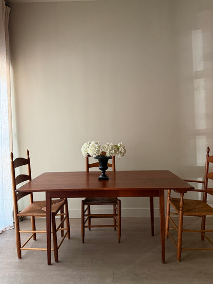 Farmhouse cherry dining table