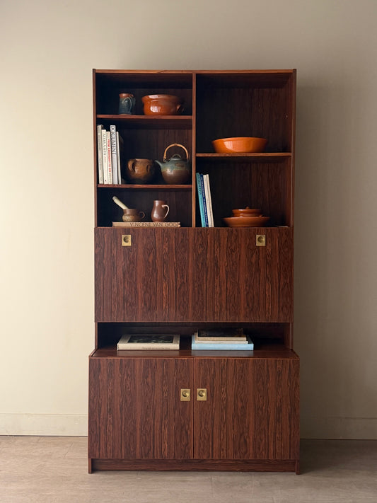 Aejm Mobler Danish rosewood secretary hutch